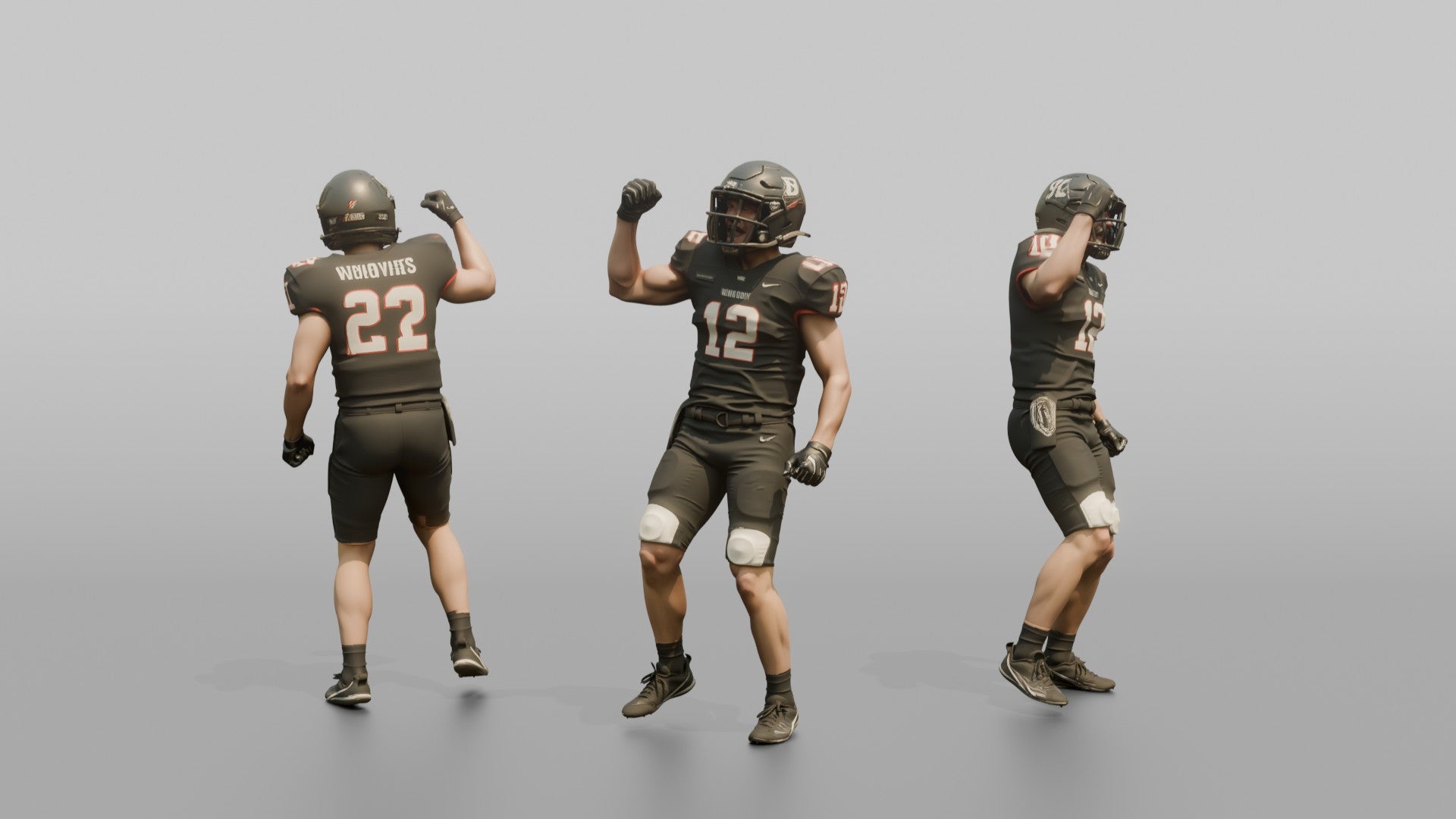 Player Pumping His Fist in Celebration
