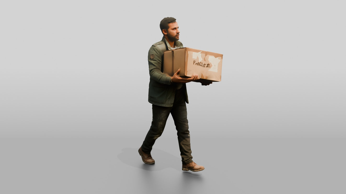 North African Male Walking