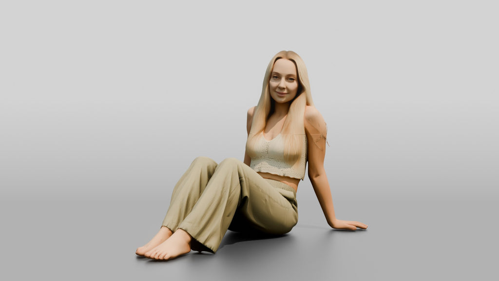 Woman Seated on the Floor