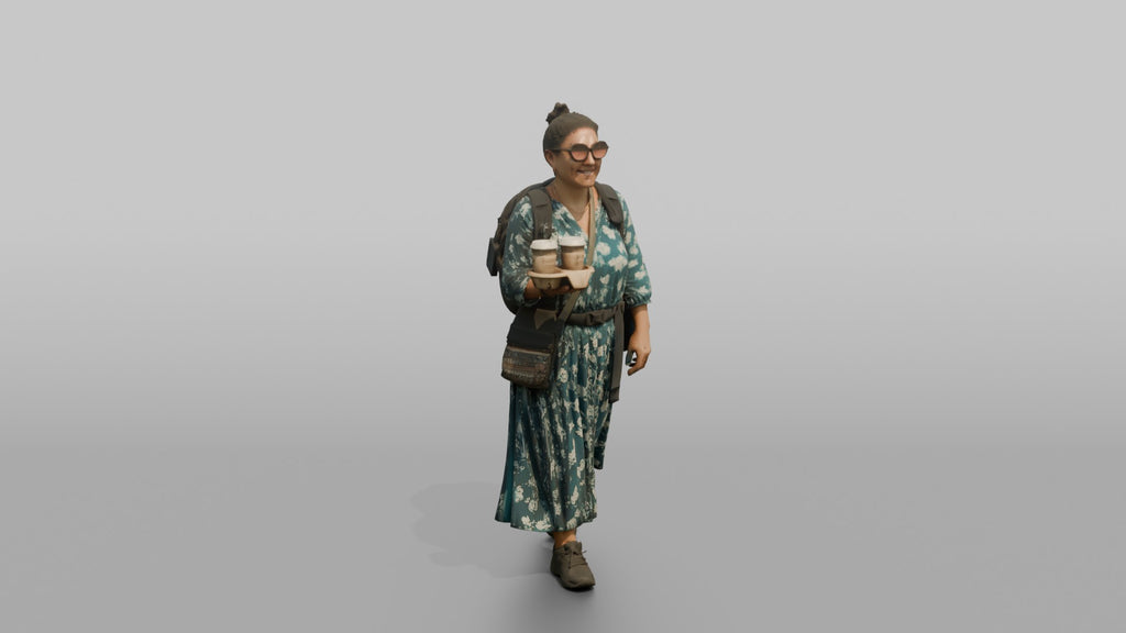 Traveler Carrying Coffee To The Gate