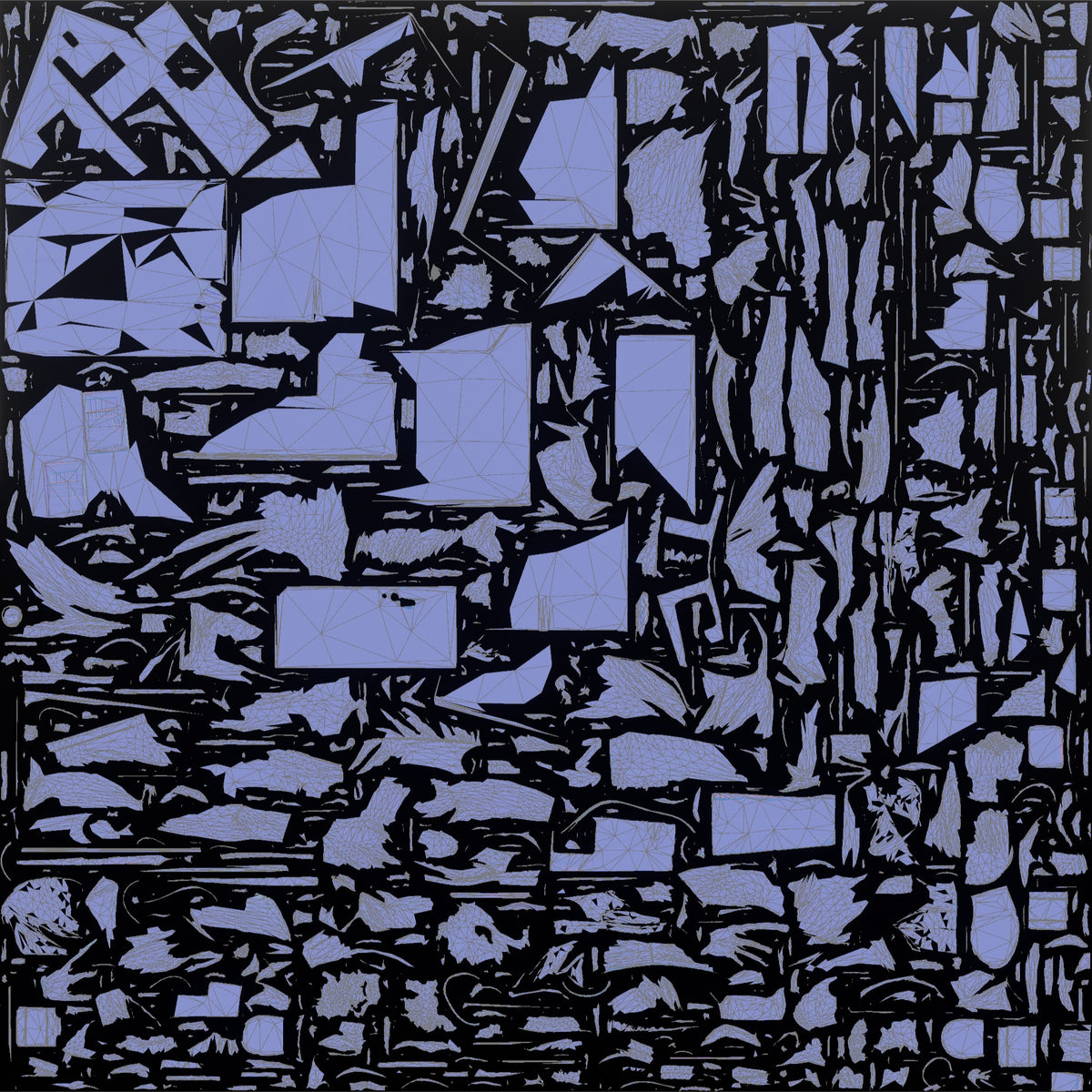 Man Stock Clerk Unpacking A Cardboard Box With A Box Cutter - UV layout, normal map