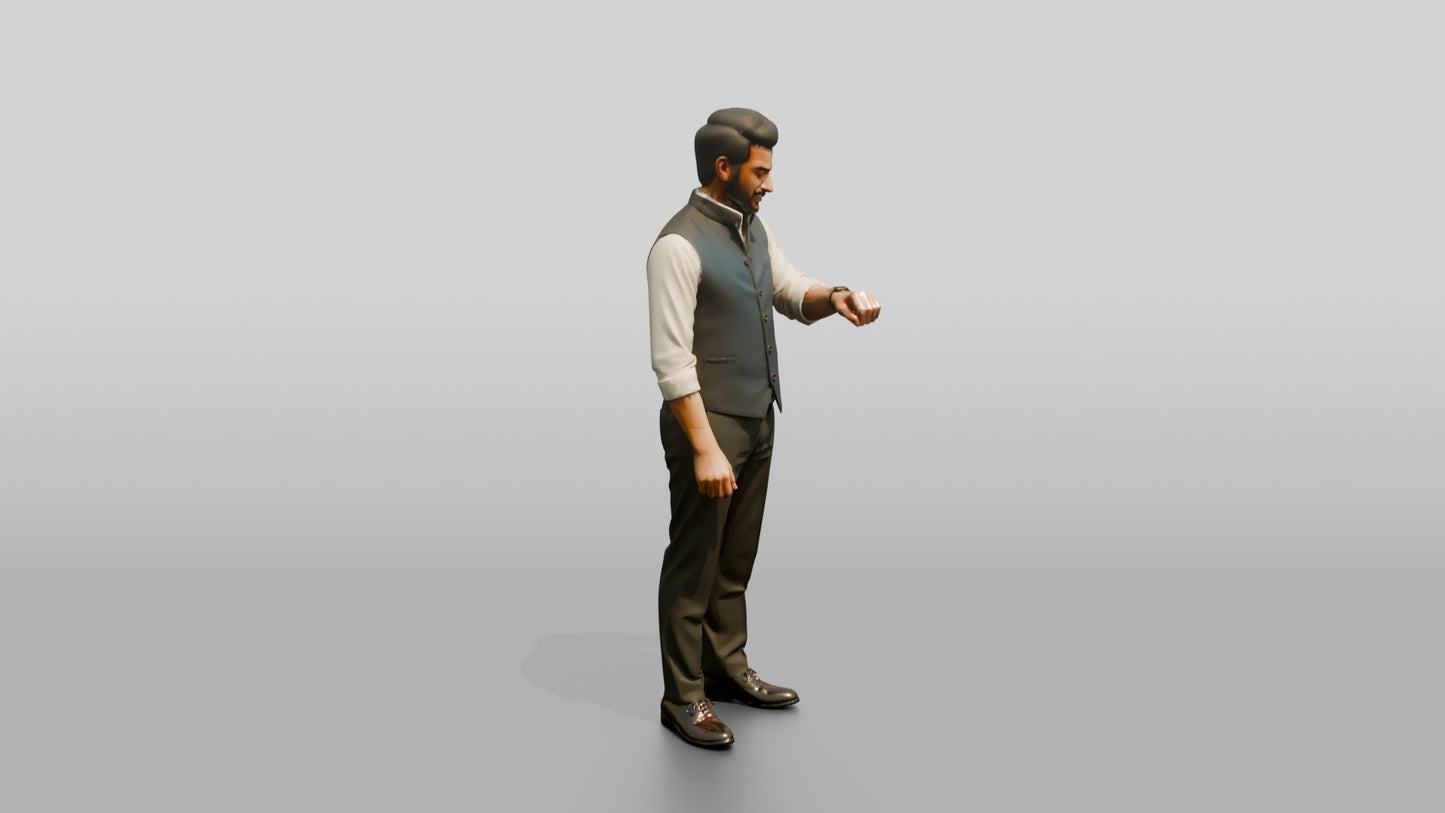 Businessman Checking His Watch