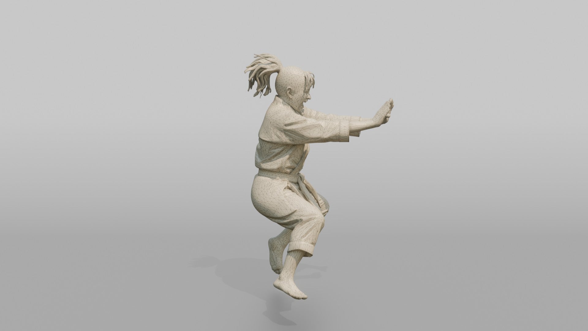 Karate Master Explosive Double-Palm Strike