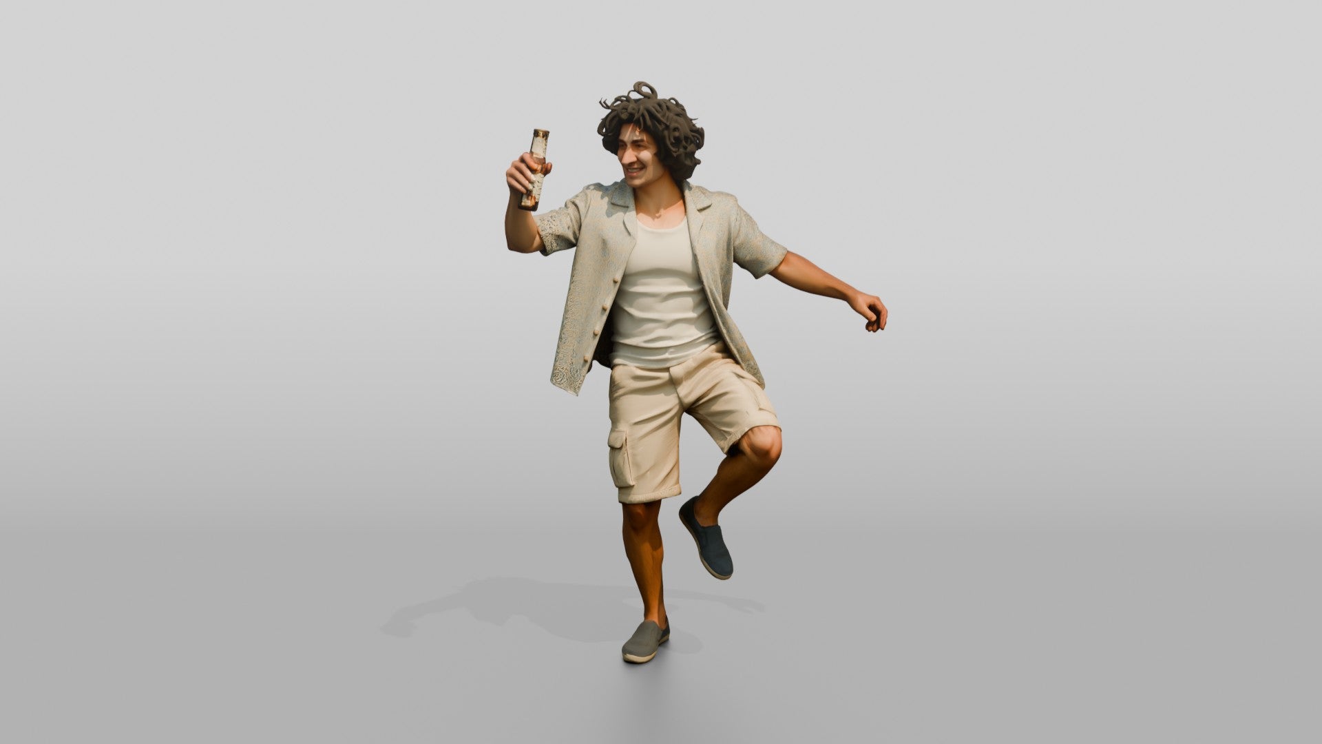 Man Dancing with a Beer