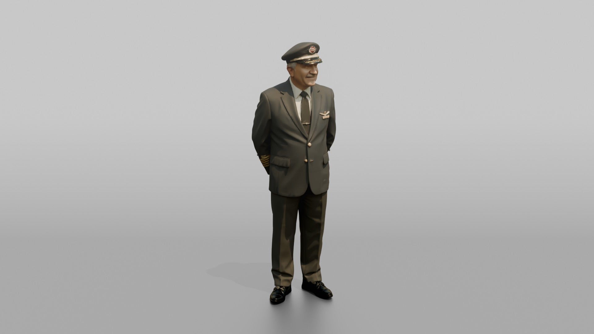 Caucasian Co-Pilot Carrying a Flight Bag