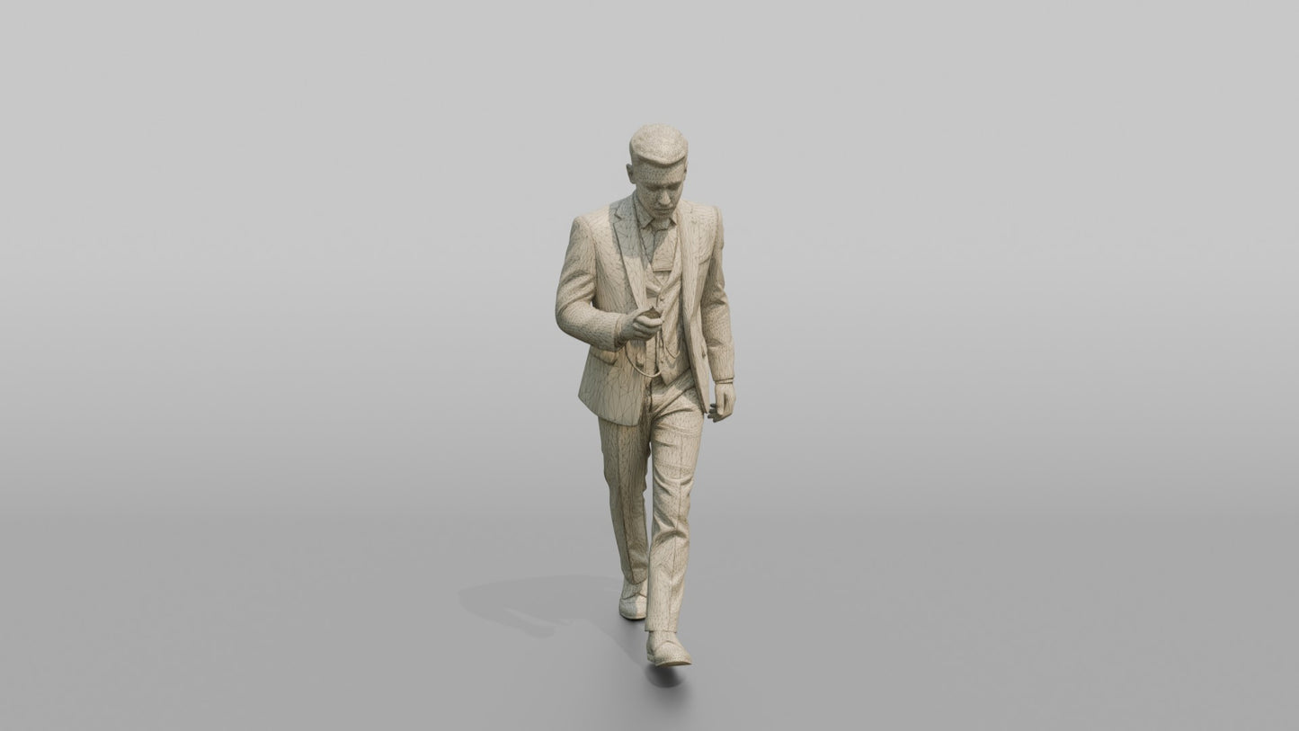 Groom Checking His Pocket Watch