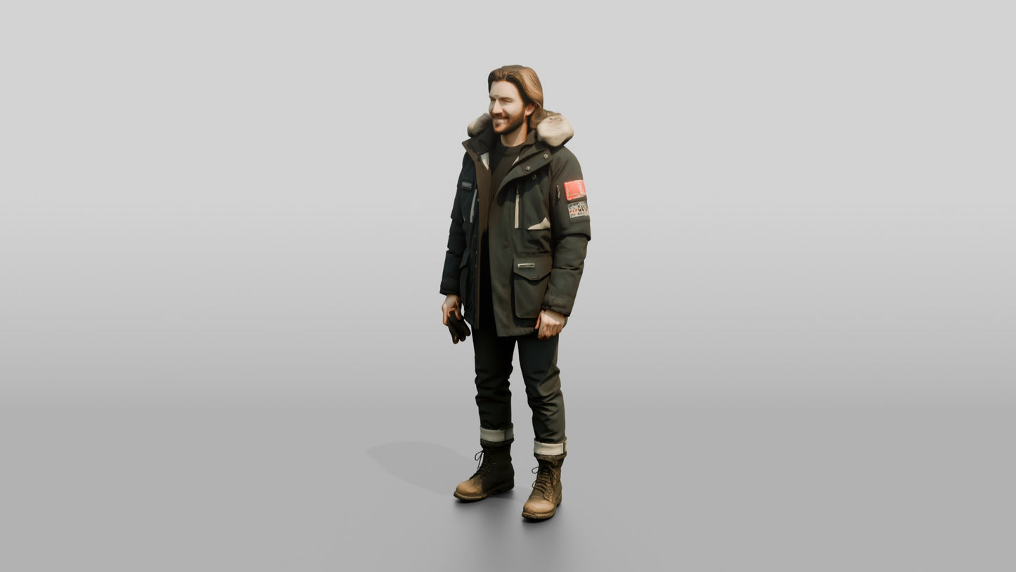 Canadian Man in Technical Winter Parka