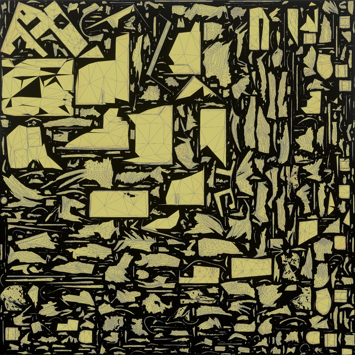 Man Stock Clerk Unpacking A Cardboard Box With A Box Cutter - UV layout, metallic roughness map