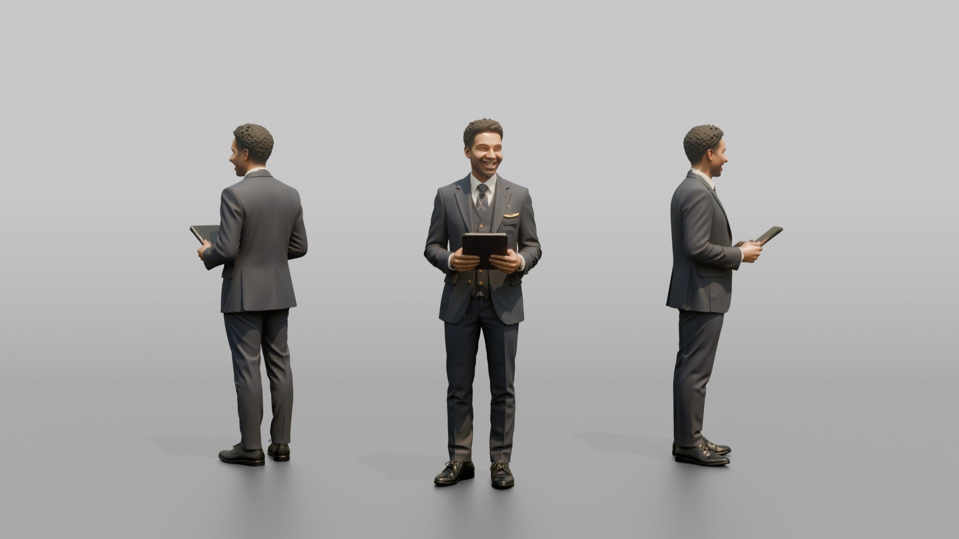 East Asian Airline Captain Standing with Hands in Pockets