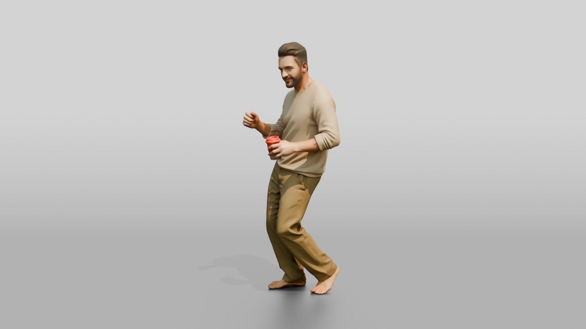 Man Dancing with a Drink