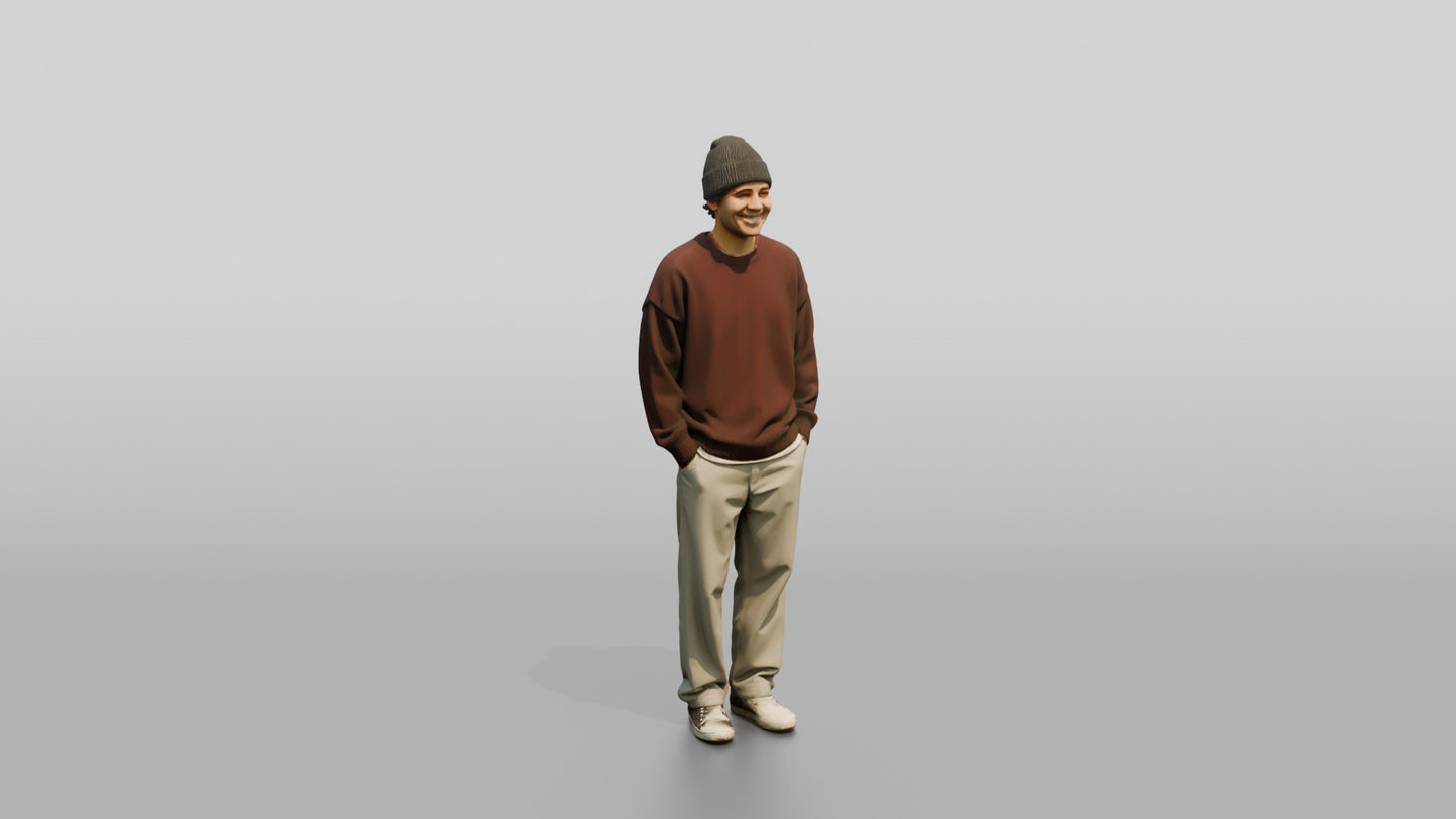 Casual Student Urban Creative Man 09