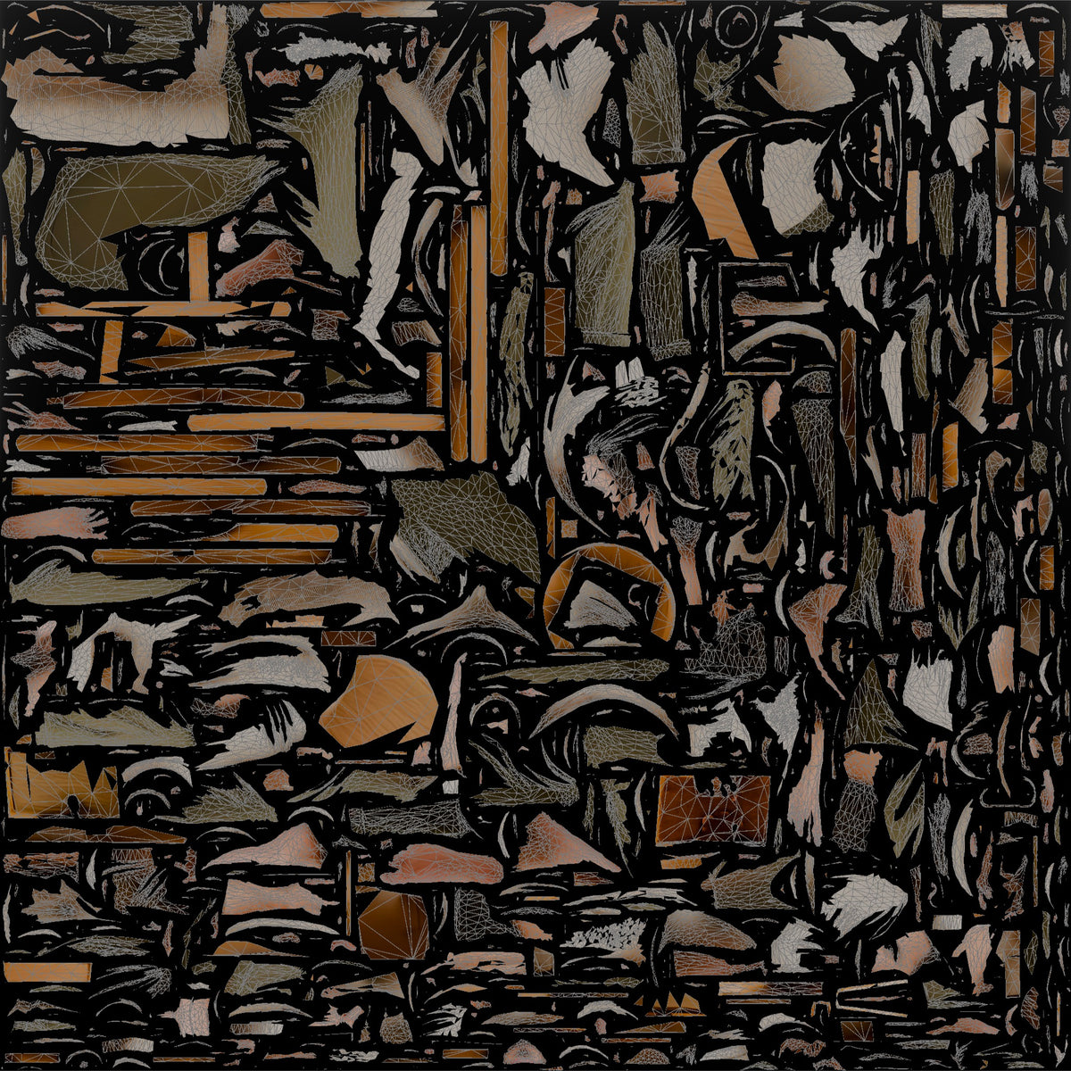 Man Sitting with a Book - UV layout, base color map