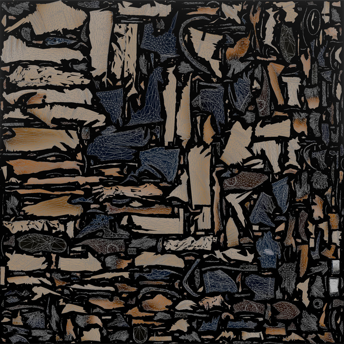 Woman Sales Associate Speaking Into A Walkie-talkie - UV layout, base color map