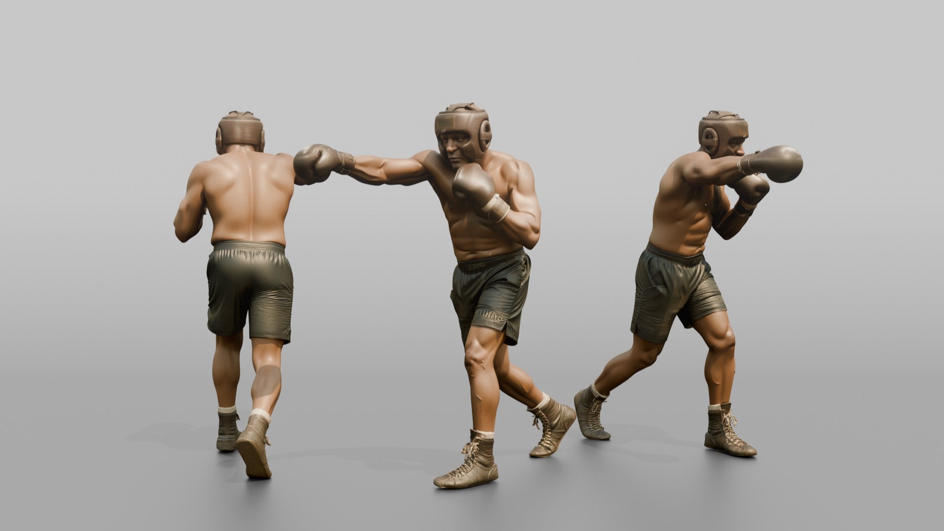 Boxer Measured Left Jab
