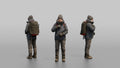 Winter Hiker Zipping Up Her Jacket