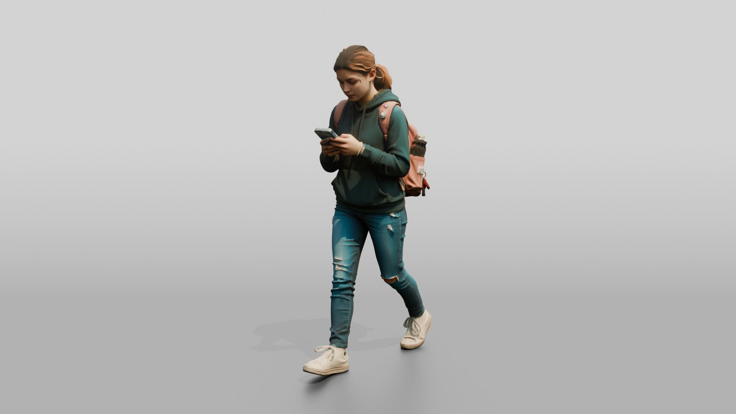 Teenage Girl Navigating New City