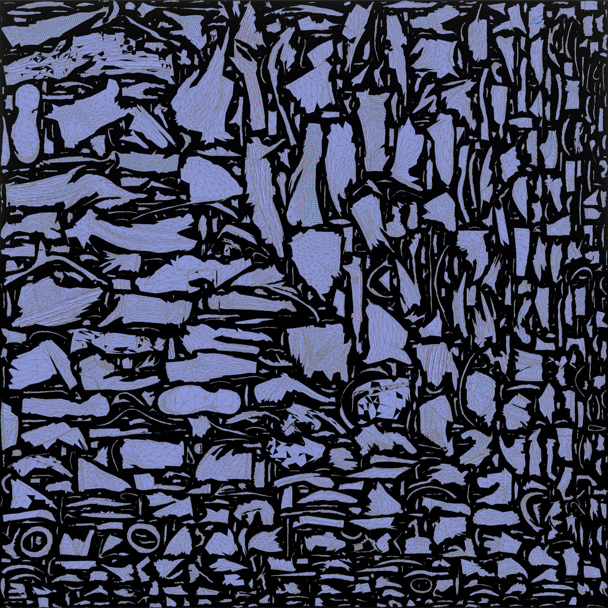 Elderly African Man Exploring with a Backpack - UV layout, normal map