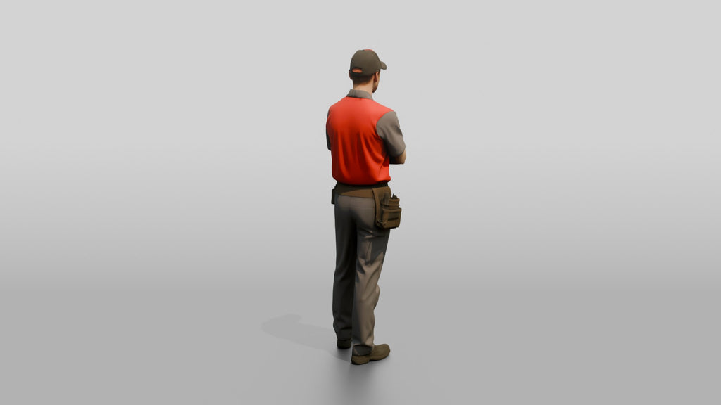Service Technician with Tool Belt