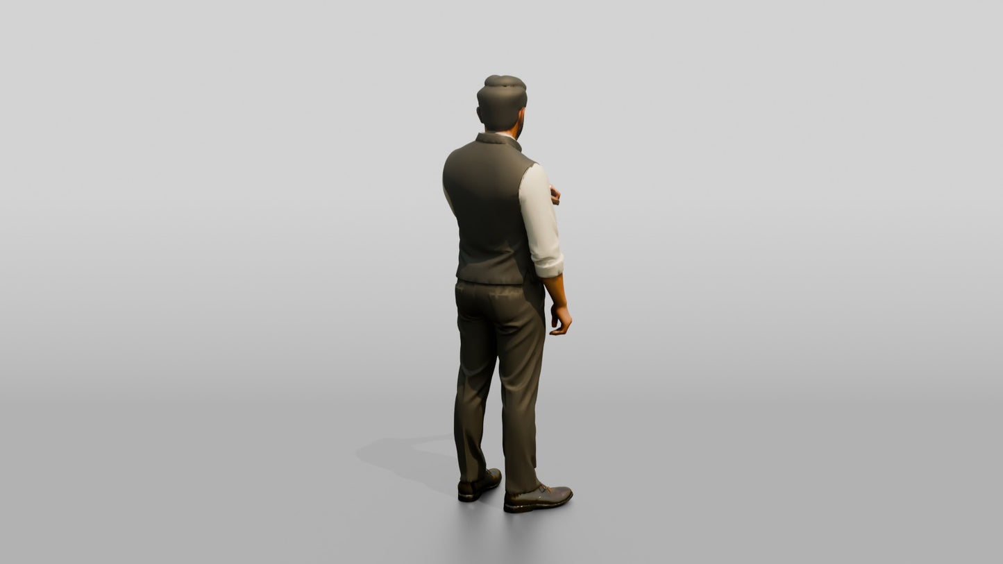 Businessman Checking His Watch