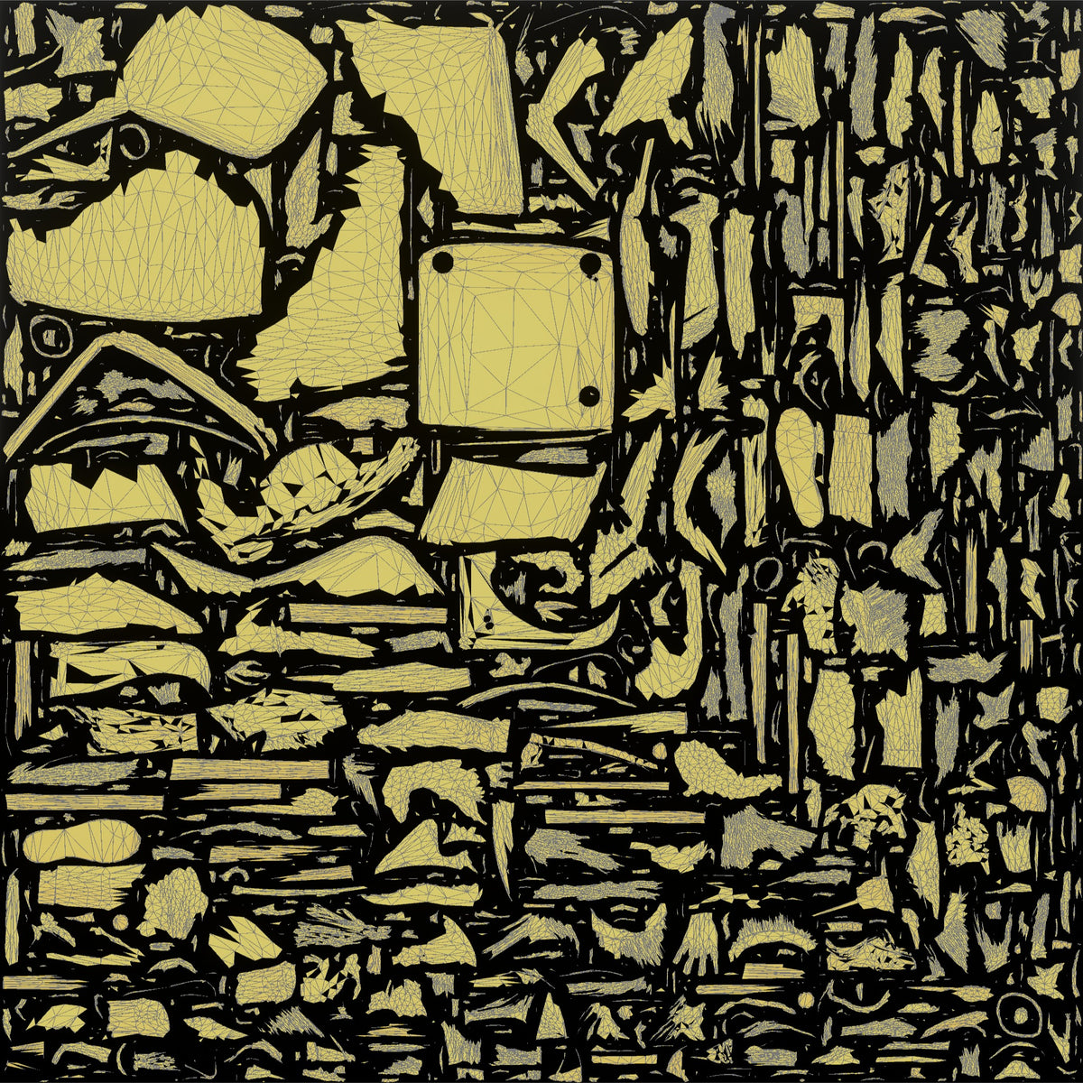 Homeless Woman Sleeping Sitting Up with Her Chin on Her Chest - UV layout, metallic roughness map