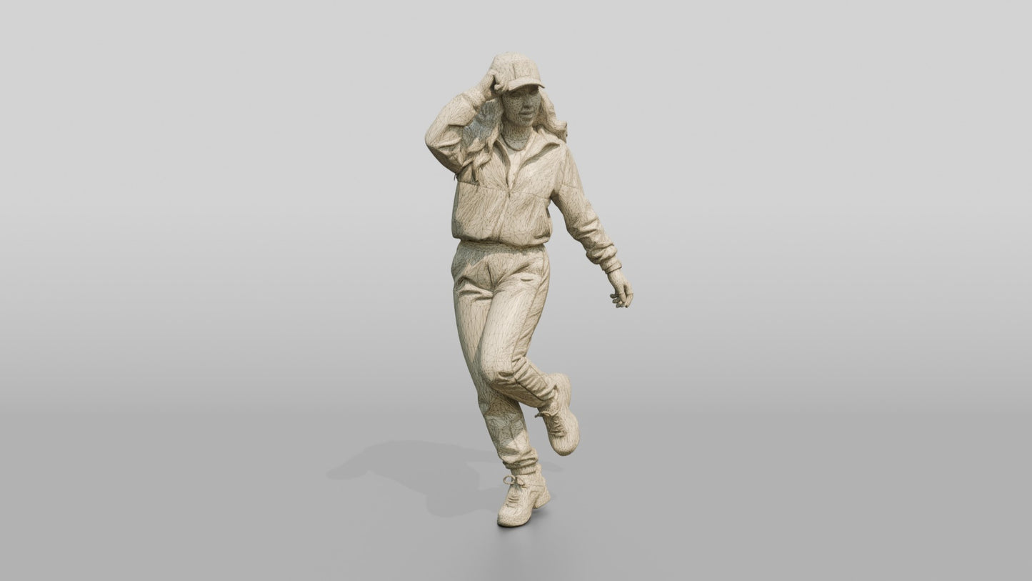 Latina Woman in Lightweight Windbreaker