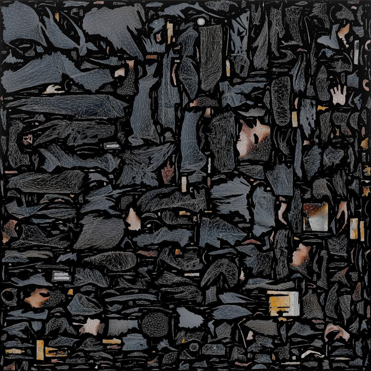 Mechanic Holding Spark Plugs - UV layout, base color map