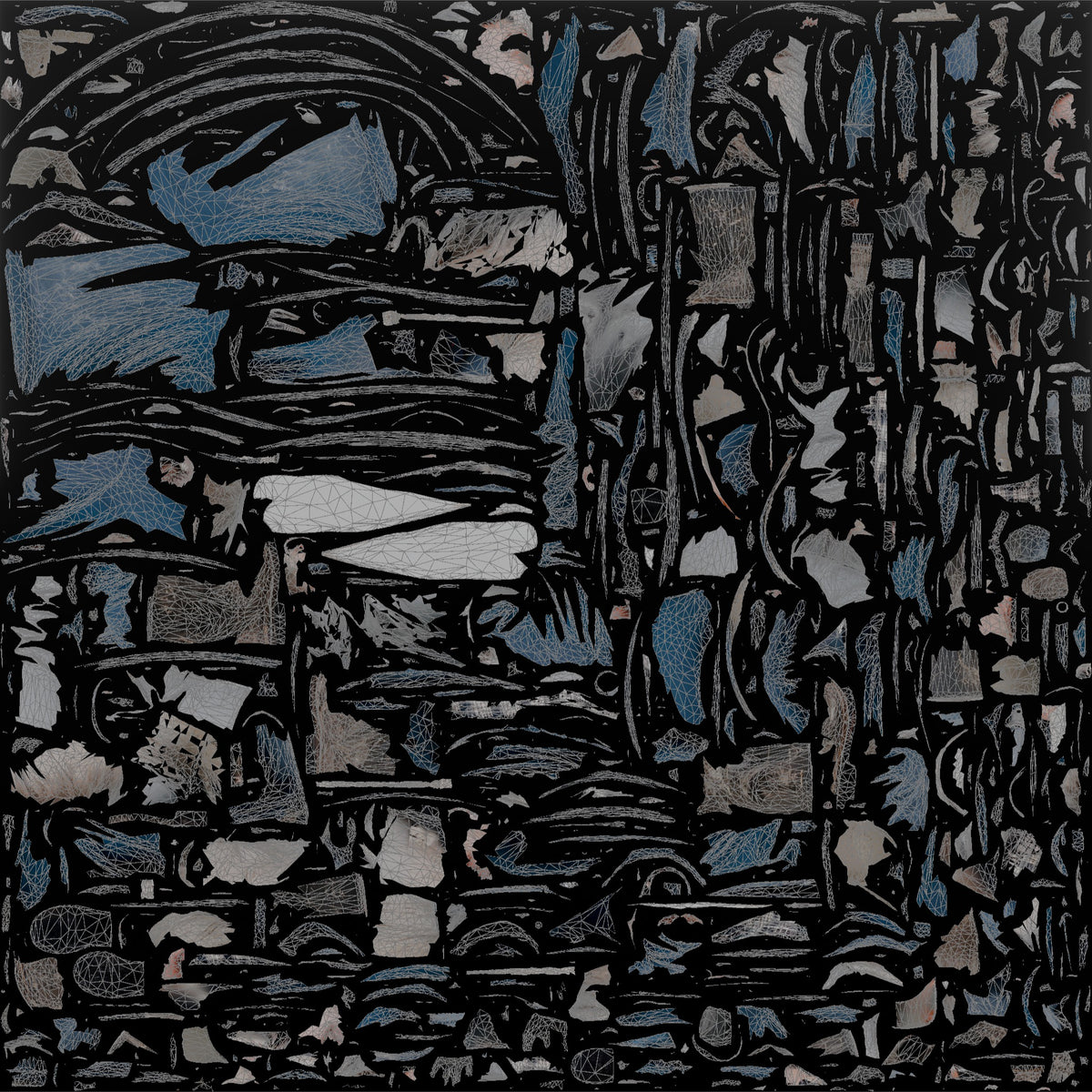 Farmer Spraying Down Concrete Barn Floor - UV layout, base color map