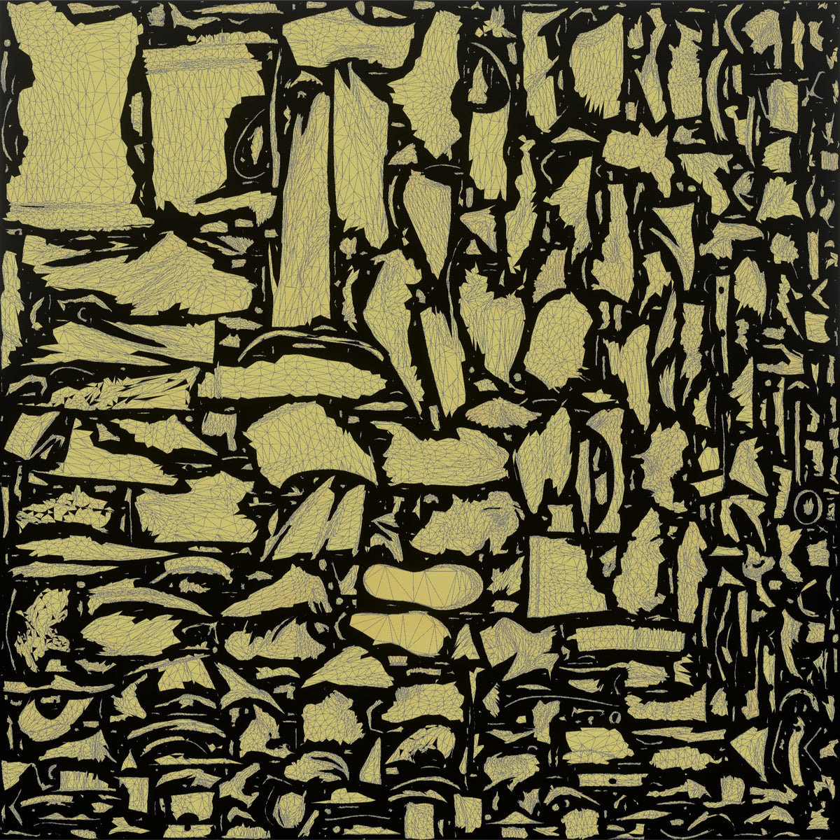 Grandmother Adjusting Her Reading Glasses - UV layout, metallic roughness map