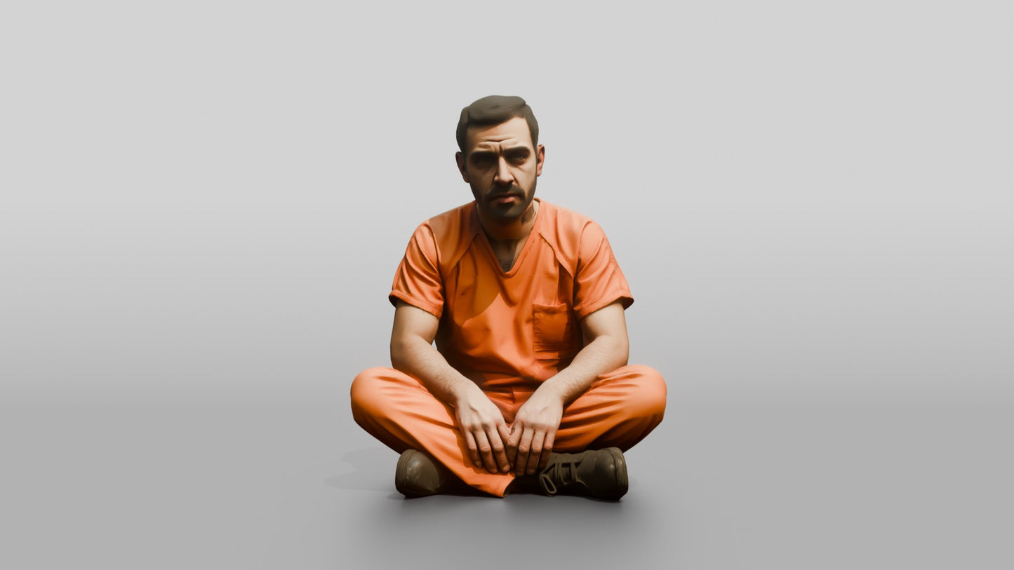 Middle Eastern Male Prisoner