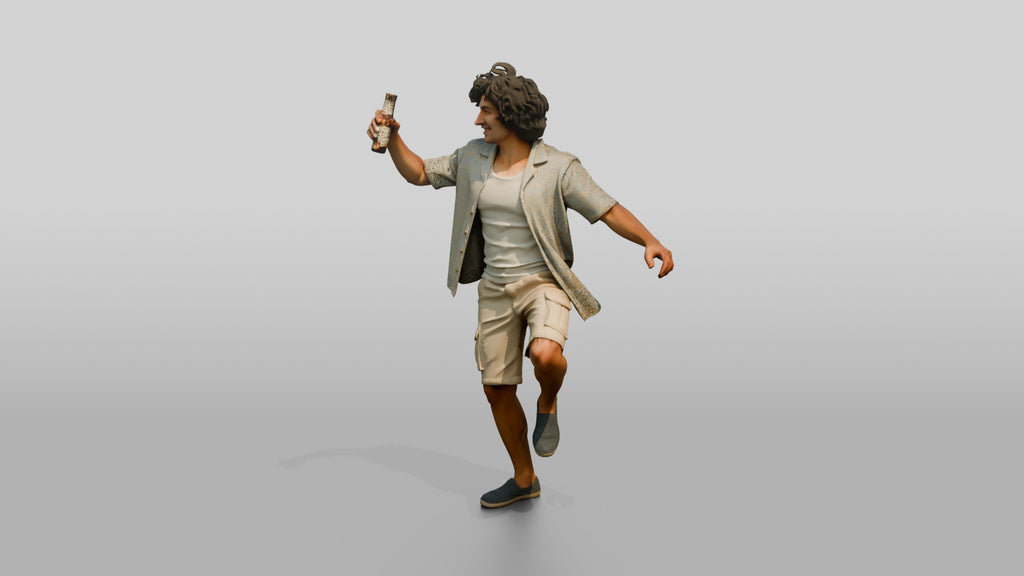 Man Dancing with a Beer