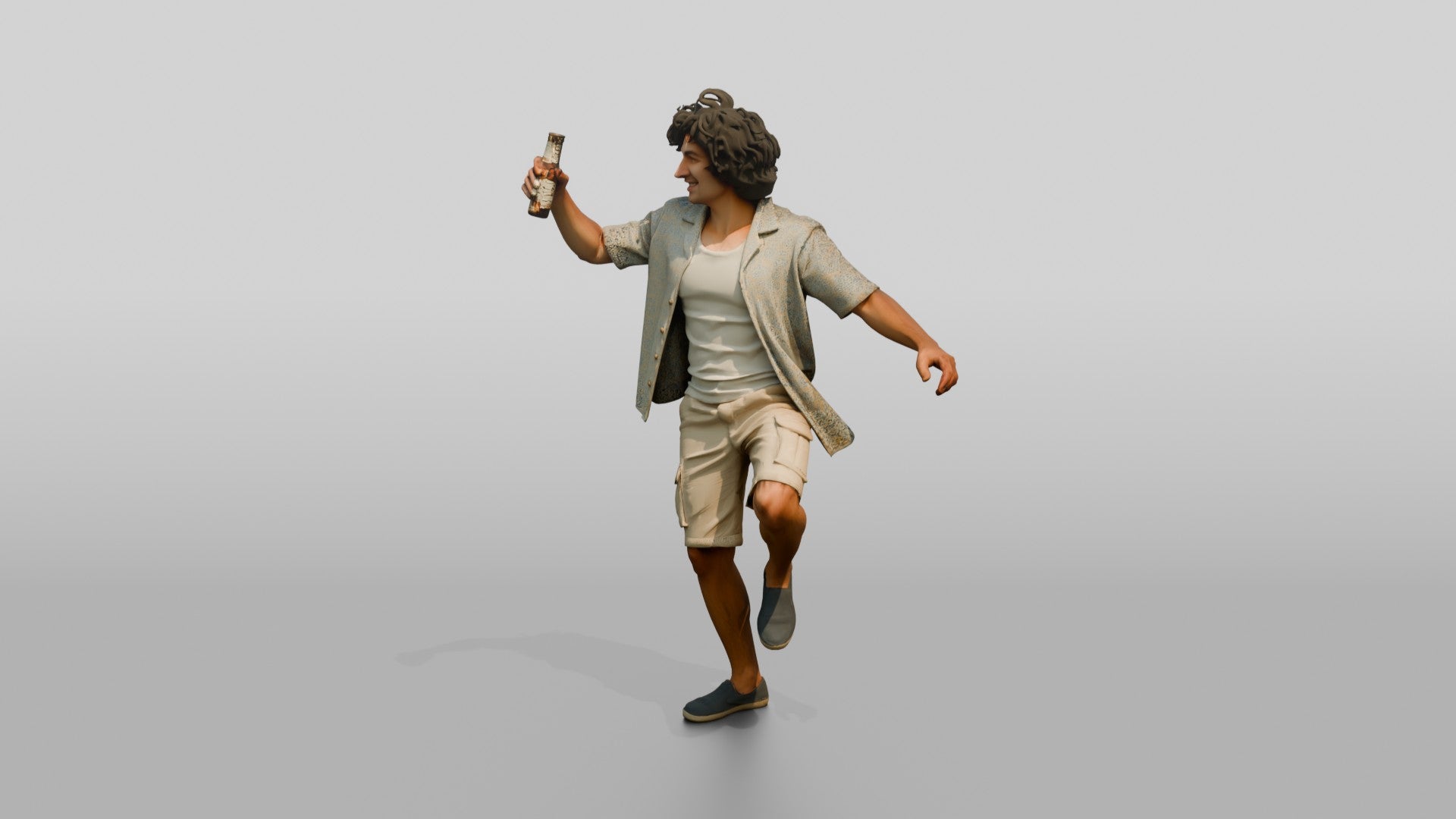 Man Dancing with a Beer