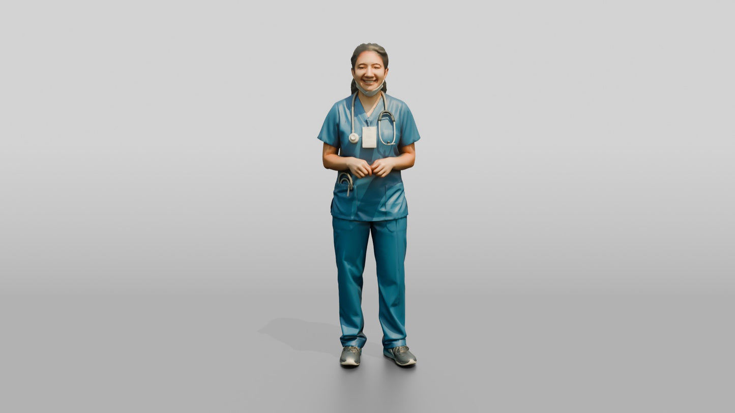 Young South Asian Woman Doctor Laughing