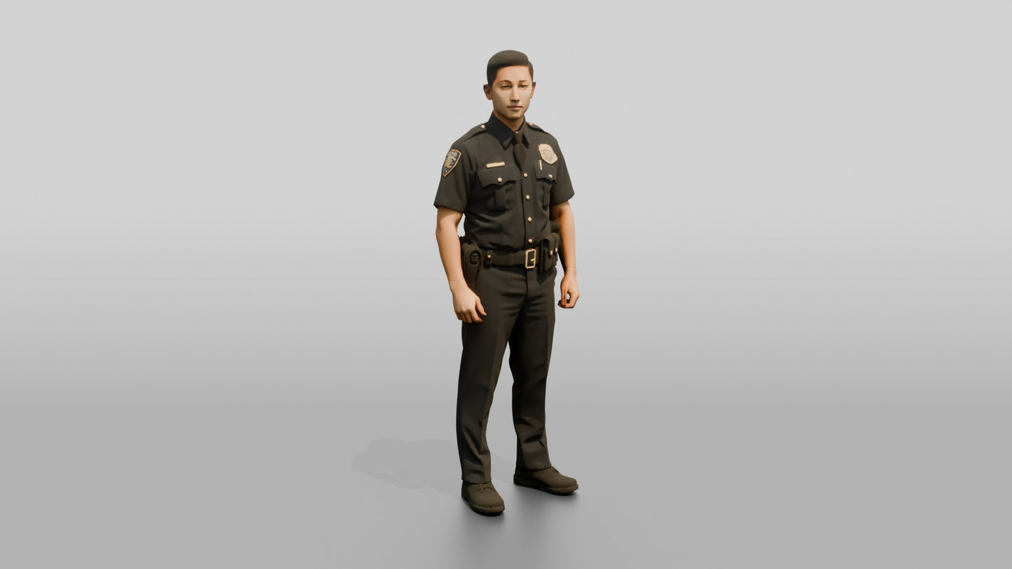 Police Officer Shrugging Playfully