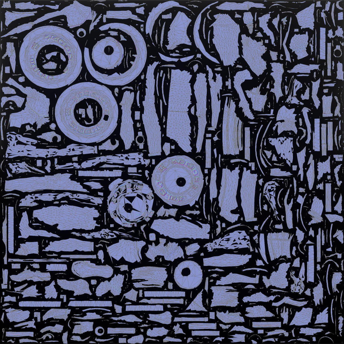 Weightlifter Woman Holding A Loaded Barbell At The Hips Ready To Lift - UV layout, normal map