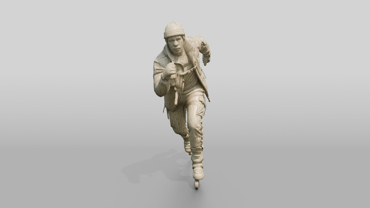 Inline Skater Man in Action