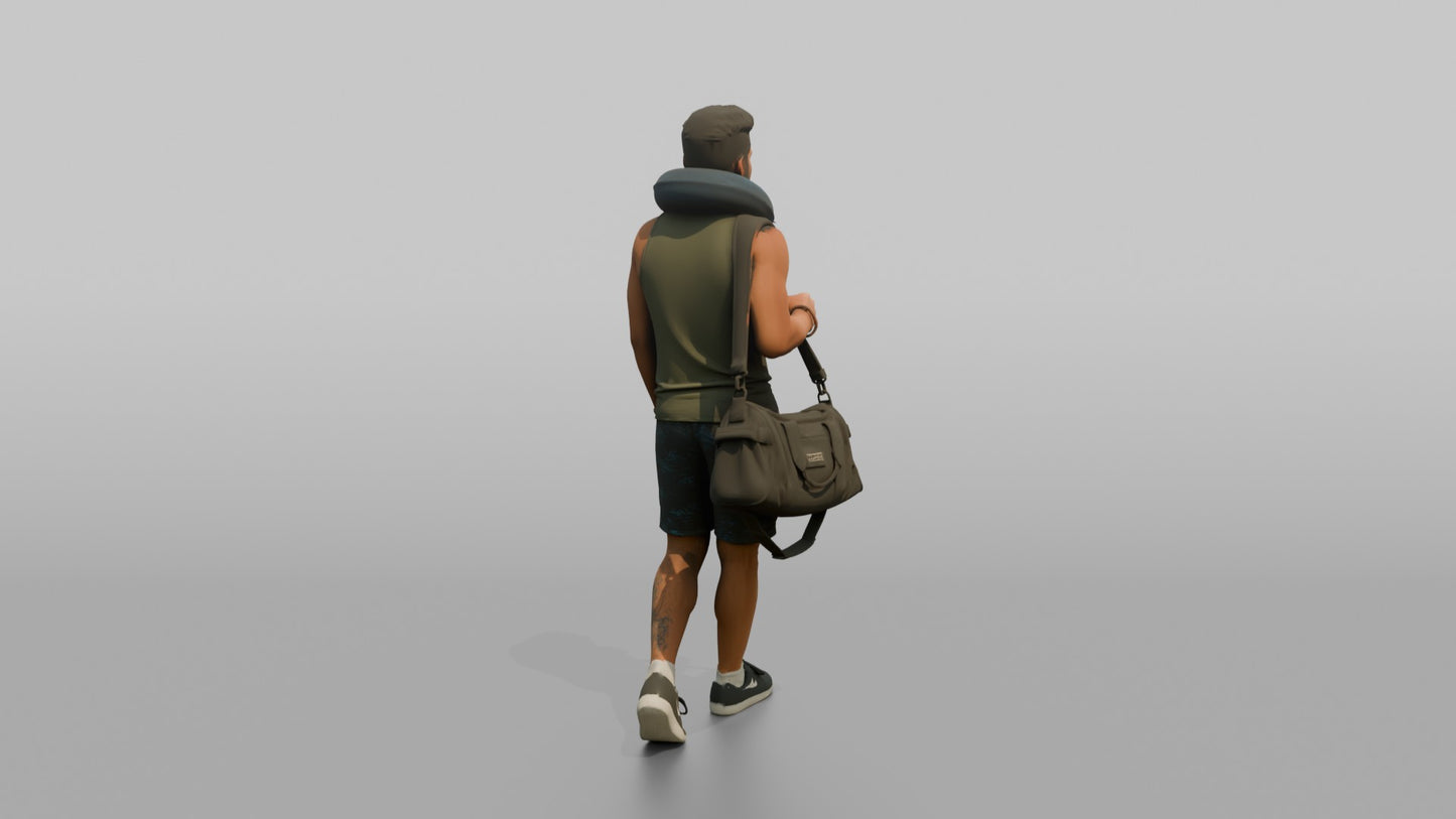 Vacationer Wearing Tank Top
