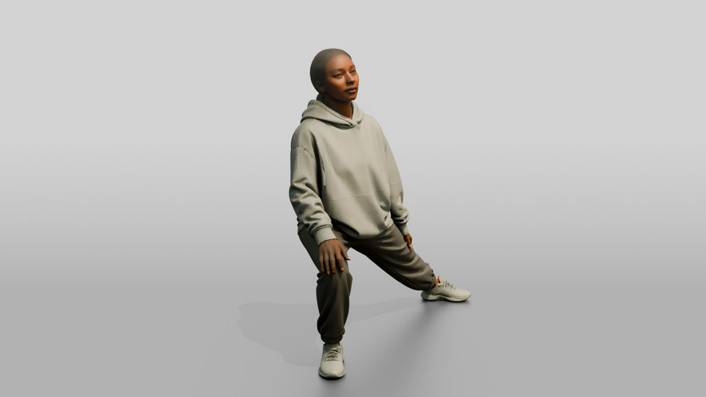 Woman in Deep Side Lunge