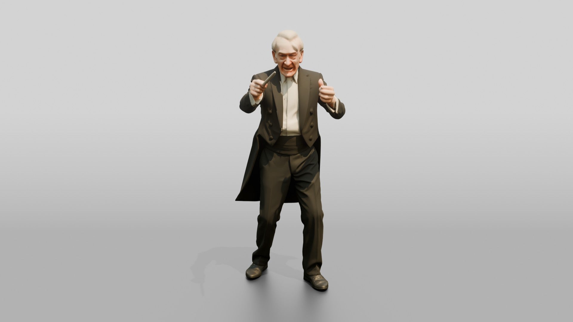 Orchestra Conductor Waving Baton