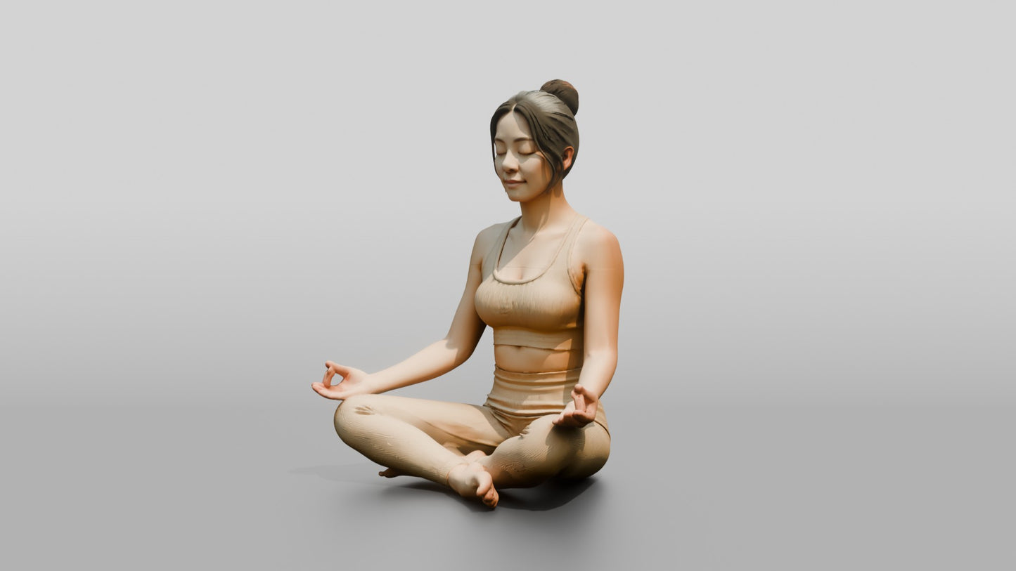 Seated Lotus Meditation Woman