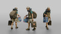 Traveler Browsing Duty-Free Shopping Bags