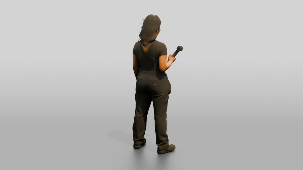Mechanic Holding a Torque Wrench