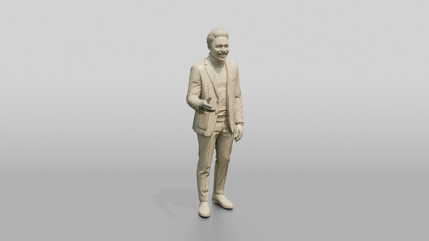 Businessman Gesturing While Explaining
