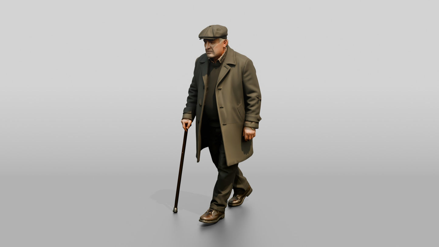 Eastern European Male Walking