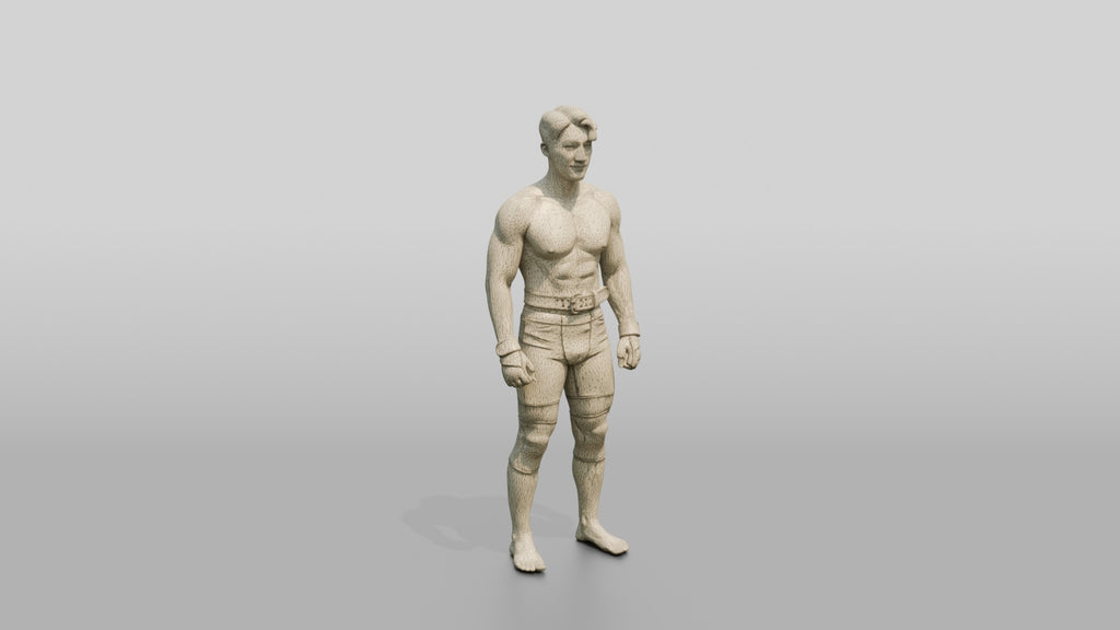 Man Standing in Gym Pose
