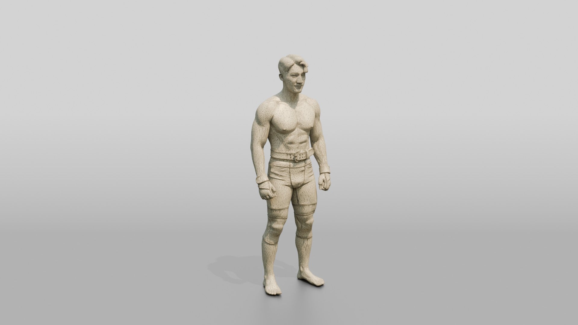 Man Standing in Gym Pose