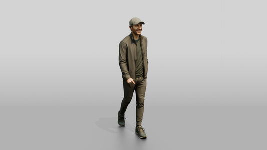 Sporty Athleisure Man 03 - 3D character model, view 1