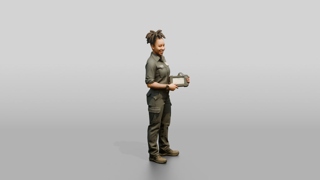 Mechanic Holding Diagnostic Scanner