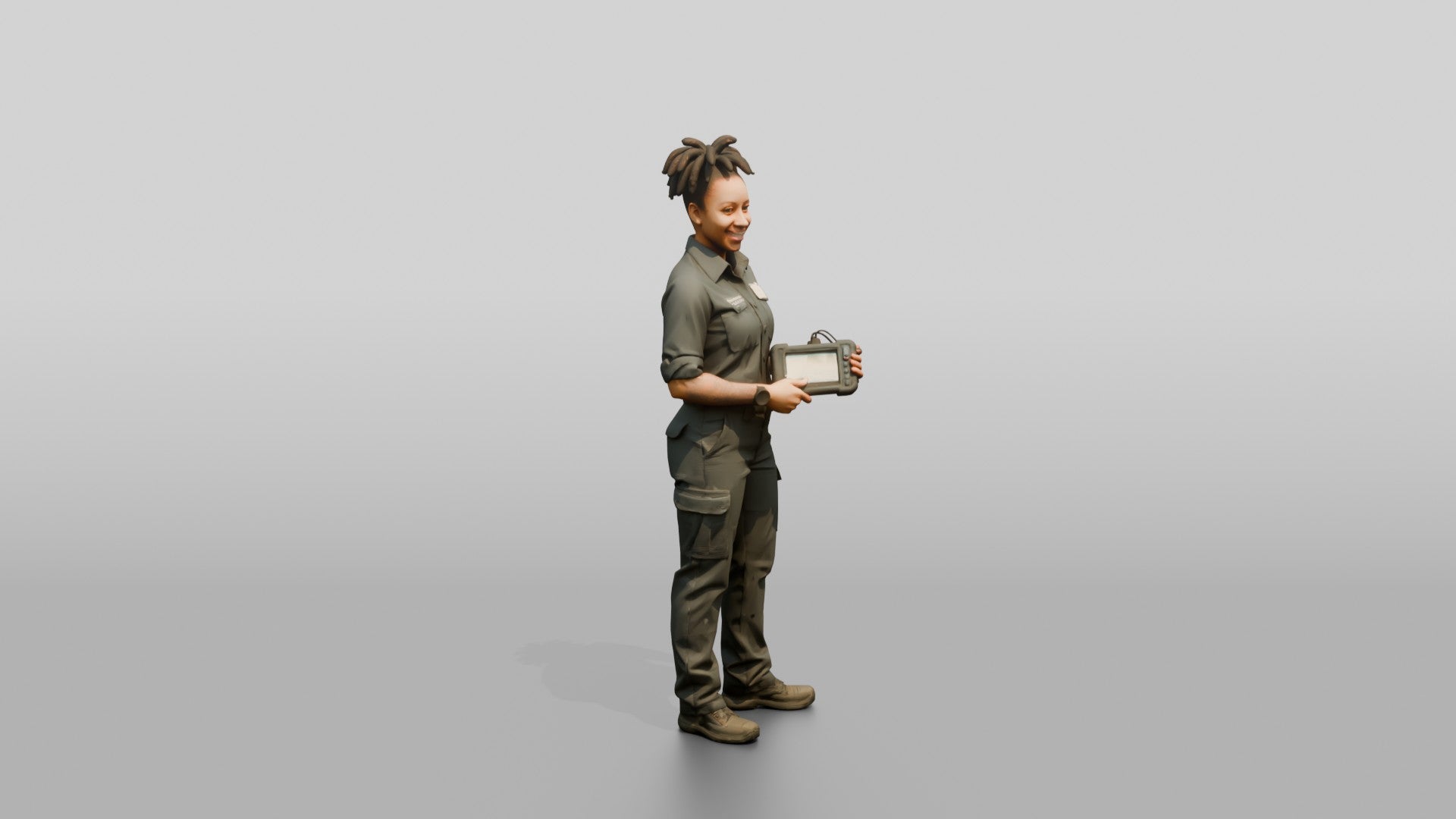 Mechanic Holding Diagnostic Scanner