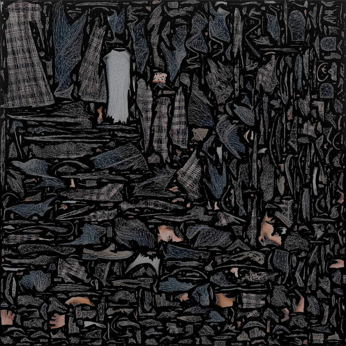 Homeless Man Looking Disheveled and Swaying Slightly - UV layout, base color map