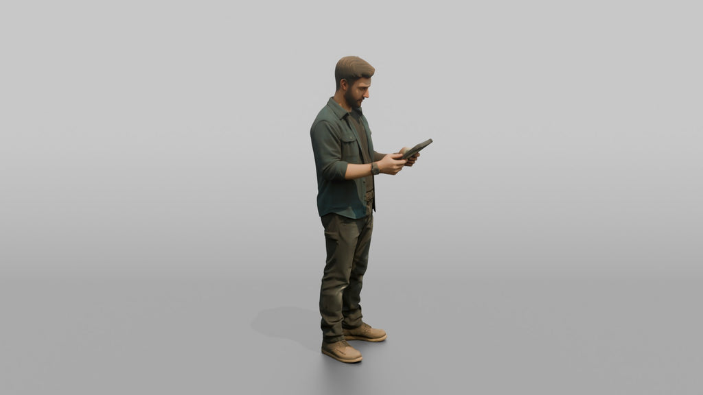 Farmer Holding Digital Tablet To Inspect Crop Health